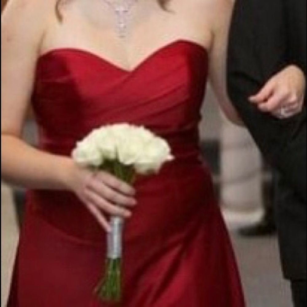 Alfred Angelo Claret Strapless Dress